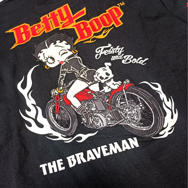 The BRAVE-MAN×BETTY BOOP ブレイブマン ベティブープコラボ 天竺長袖T