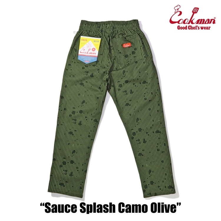 COOKMAN/クックマン Long Chef Pants シェフパンツ「Sauce Splash Camo