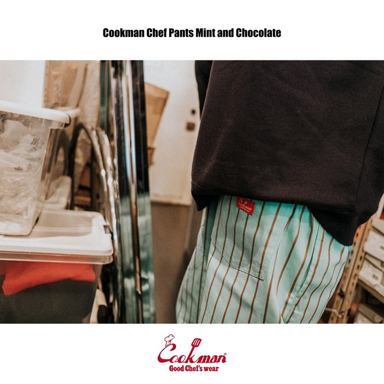 COOKMAN/クックマン Long Chef Pants シェフパンツ「Mint and