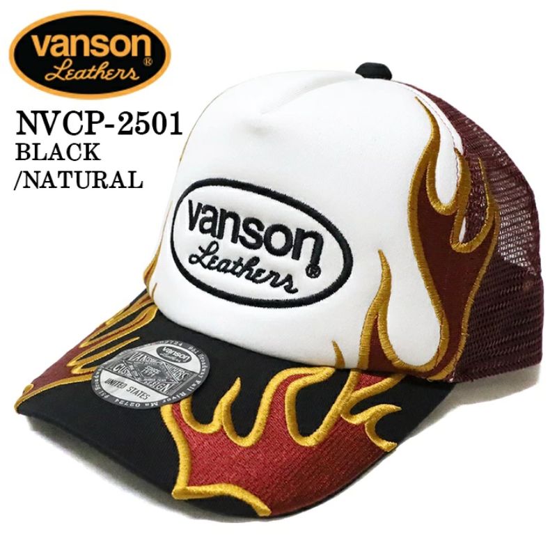 VANSON バンソン ツイルメッシュキャップ 帽子 MESH CAP nvcp-2501