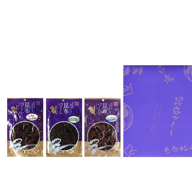 山の幸佃煮三種詰め合わせ