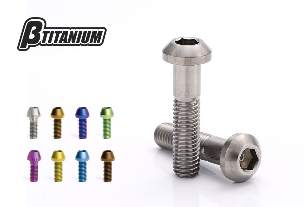 βTITANIUM（ベータチタニウム） 単品 ナベボルト（標準タイプ） M8×P1