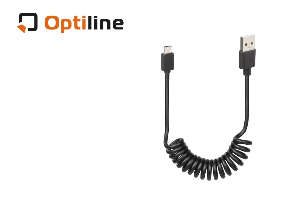 Optiline(オプティライン) /Cables スプリングケーブル 100cm USB