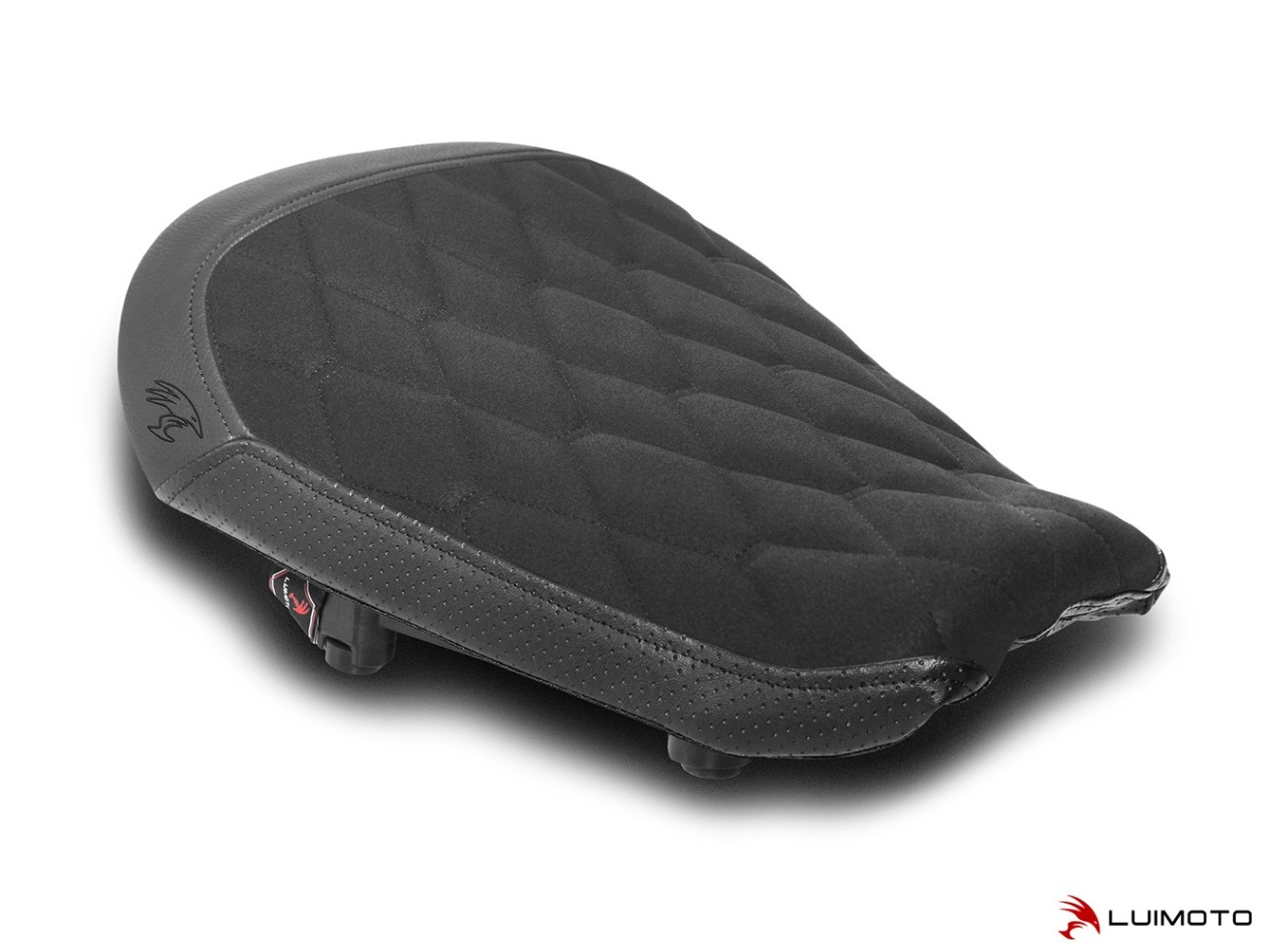 Harley-Davidson レザー フリンジシートカバー バイクアクセサリー LUIMOTO (ルイモト) HEX-DIAMOND/フロントシートカバー Harley