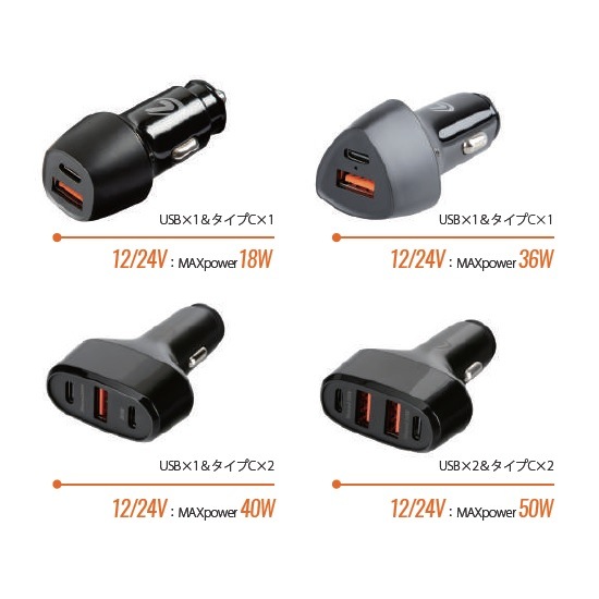 Optiline(ץƥ饤) / CAR Charger 㡼㡼 USB&C