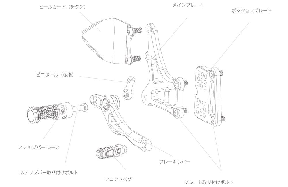 Valter Moto Components バルターモトコンポーネンツ バックステップ スタート FZ8 フェザー8 FZ1 FZ1フェザー  YAMAHA ヤマハ ステップ 足回り | ウェビック　楽天市場店 Valter Moto Components バルターモトコンポーネンツ マルチステップバー カラー：オレンジ FZ8 フェザー8 FZ1 FZ1フェザー YAMAHA ヤマハ ステップバー 足回り