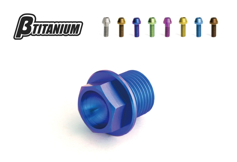 ��TITANIUM (�١��������˥���) ���� (DUCATI) �������� ������ɥ��ܥ�� M12��14mm��P1.5