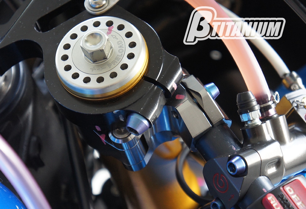 MV AGUSTA ビレットチタニウム ロアリングボルト F4-75 m747 MV AGUSTA ビレットチタニウム ロアリングボルト F4-75 m747