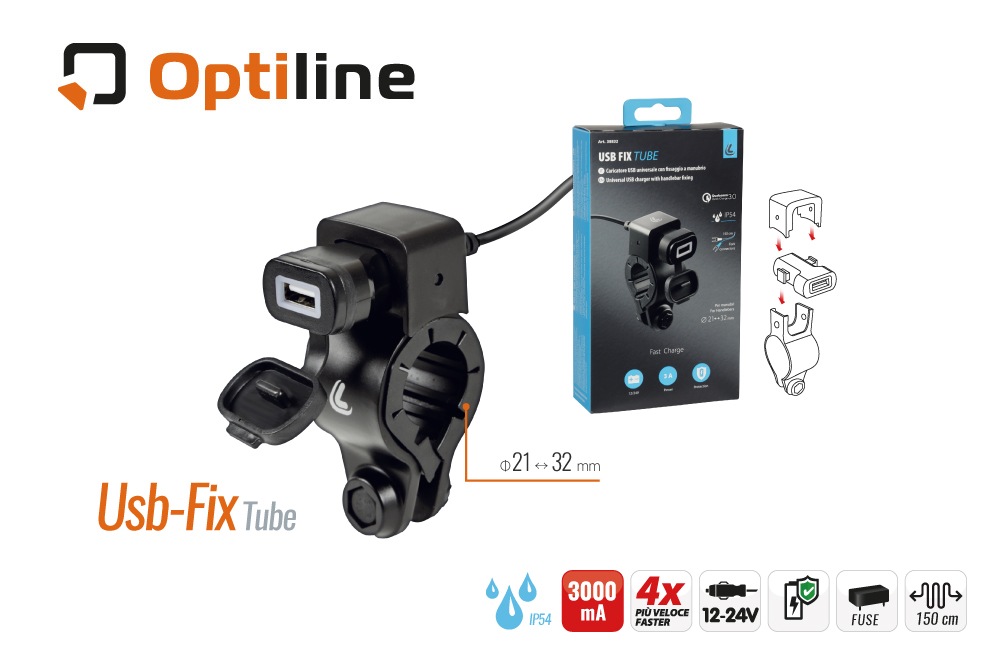 Optiline(ץƥ饤) /Usb-Fix Tube ɿUSBŸݡ 12/24V Сޥ 󥰥