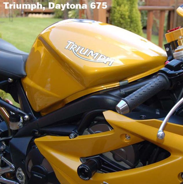 GBRacing フレームスライダー (クラッシュマッシュルーム) TRIUMPH 