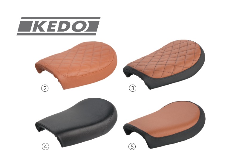 KEDO　ソロシート　SR400/500 KEDO ソロシート GIBBONSLAP ④レザータイプ（ブラック） SR400