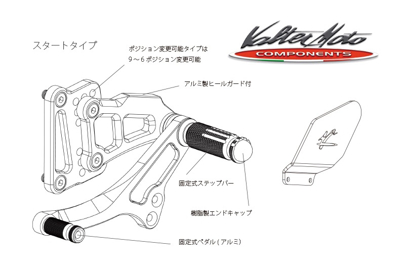 Valter Moto (バルターモト）バックステップ スタート