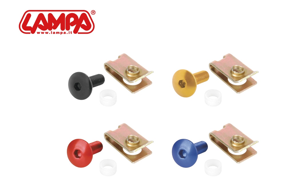LAMPA (ランパ) /汎用アルミボルトキット (10本入) M5クリップナット 