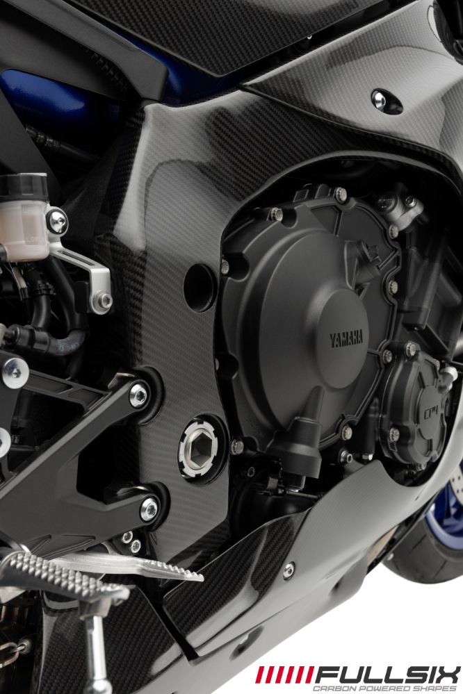 FULLSIX (フルシックス) ドライカーボン製 フレームカバー YAMAHA YZF