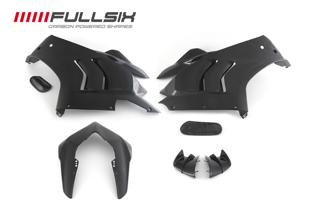 SSK様用　カーボンファイバー製 ブラック バイクカウル 3点セット SSK様用カーボンファイバー製 ブラック バイクカウル 3点セット