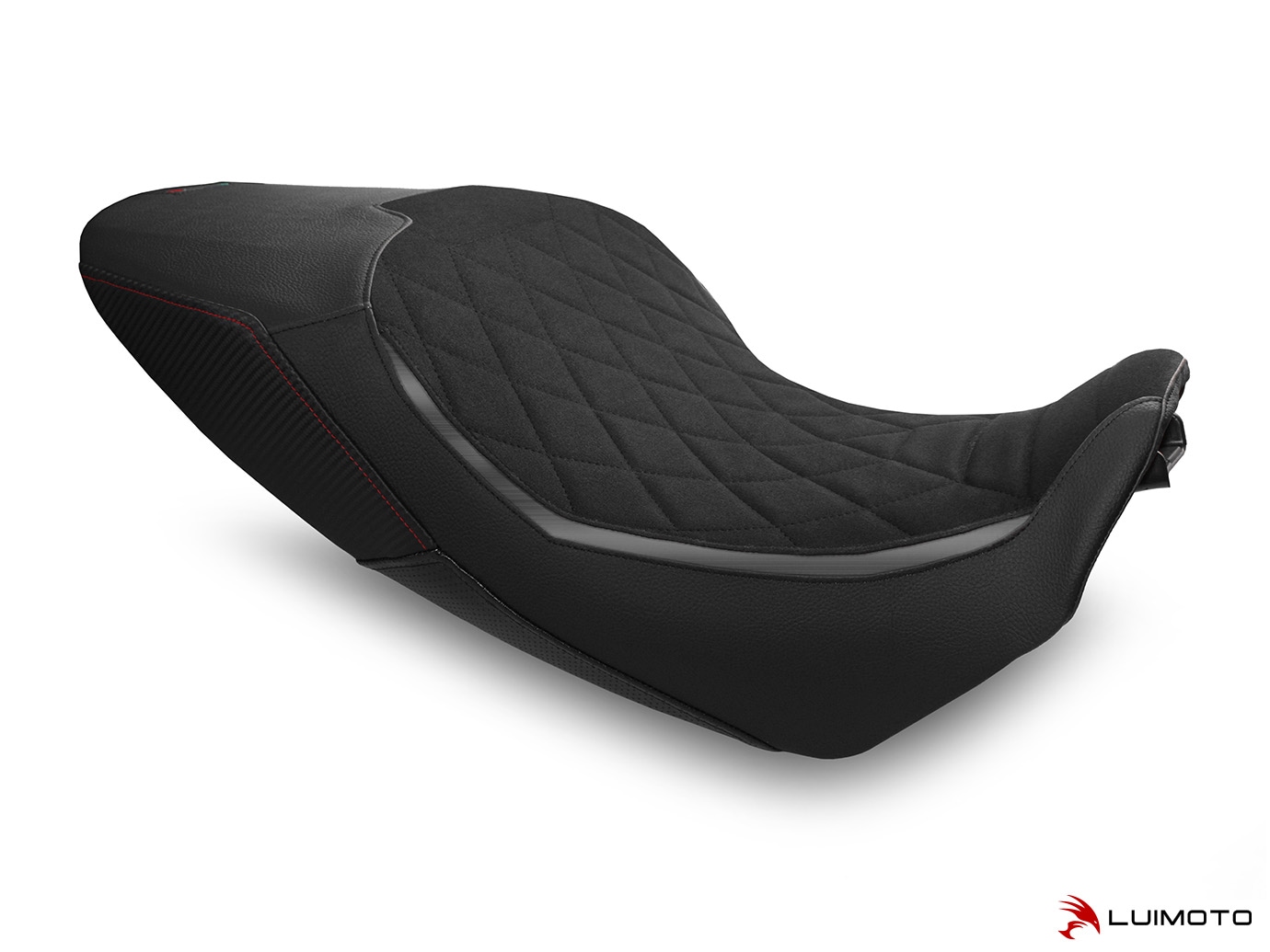 シート ライダーのためのLuimotoダイヤモンドスエードテックグリップシートカバーヤマハR6 2017-2018 Luimoto Diamond Suede Tec-Grip Seat Cover For シート ヤマハMT-07 2018-2019のライダー用ルイモトスエードTEC