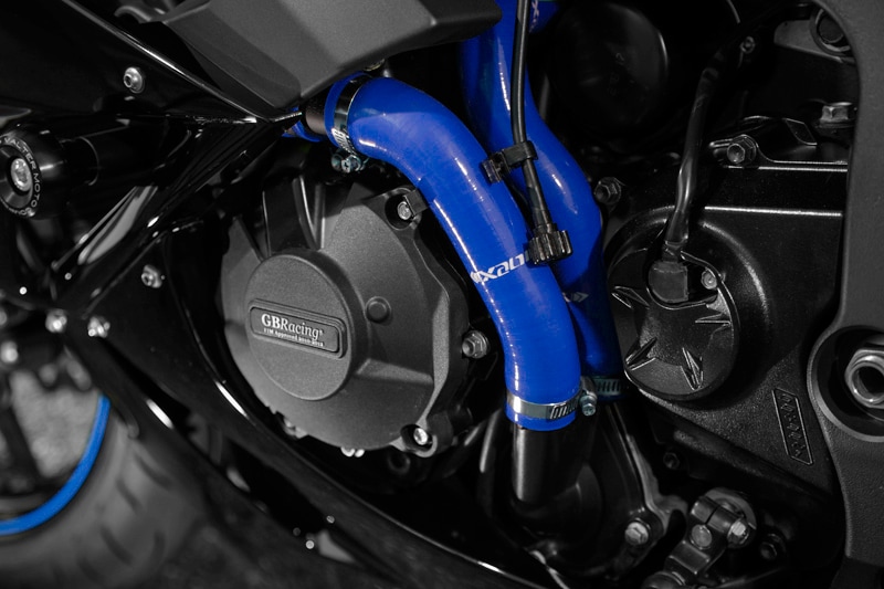 RVF400 VFR400 青 オール アルミ ラジエーター シリコン ホース