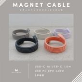 �ޥ��ͥåȥ����֥� PD240W�б� USB-C to USB-C ���ϤǤޤȤޤ� 1m ��3�� 2ǯ�ݾ� (MOT-MGCC100)