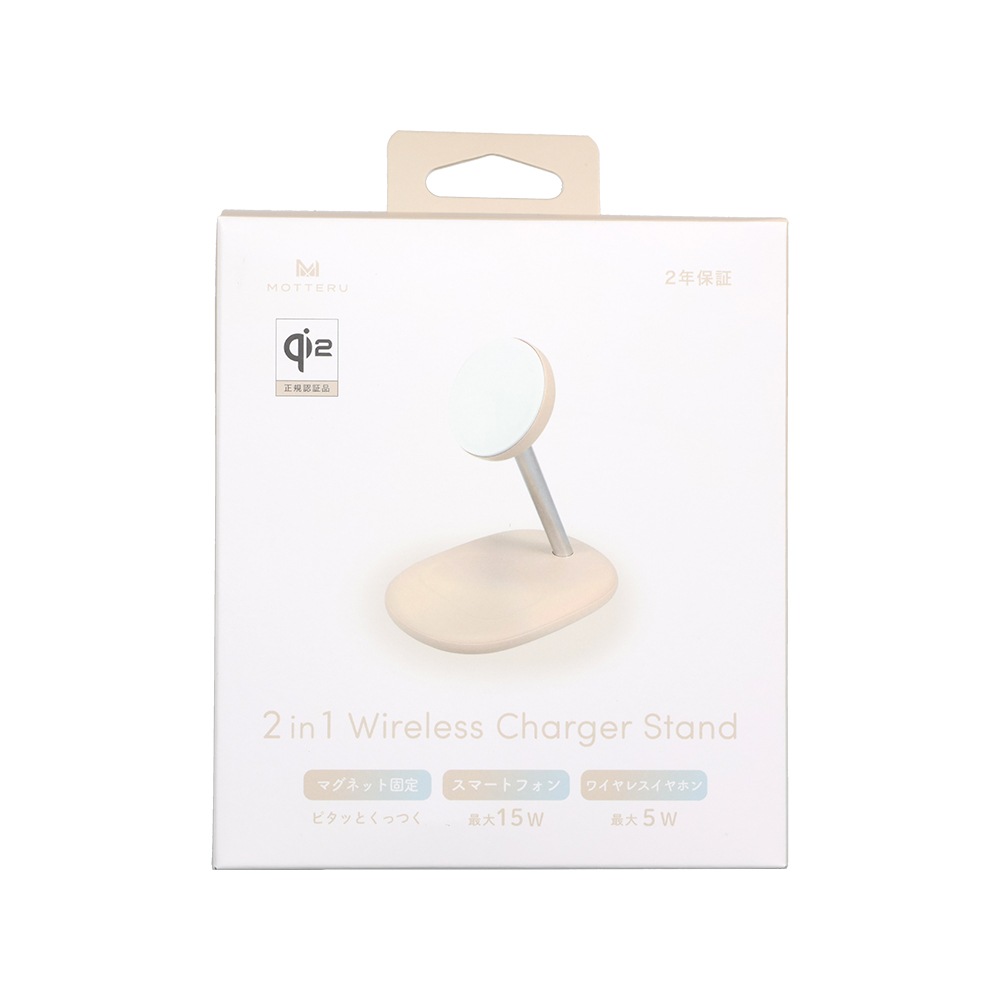 2in1 �ޥ��ͥåȼ� �磻��쥹���Ŵ� Qi2 MagSafe�б� Qi2ǧ���� ���ꥳ�󥱡��֥�Х����° iPhone Air 17 17Pro 16 15 Pixel10 Pixelsnap ��1�� (MOT-QI15W05-EC)