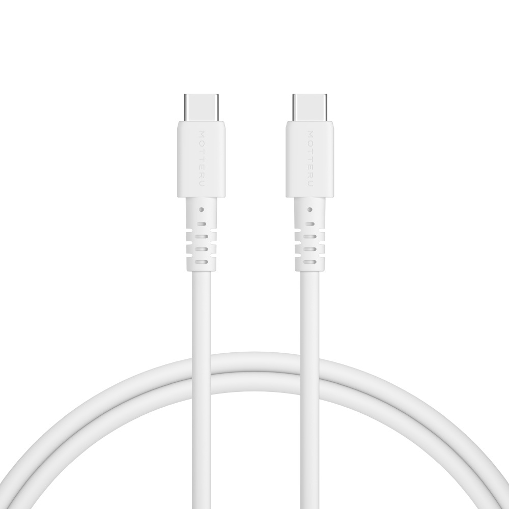 しなやかで絡まない 240W対応 USB-C to USB-C シリコンケーブル 急速充電 データ転送 iPhone Air 17 17Pro 16 15 1m/2m カラバリ全8色 2年保証(MOT-SCB240CCG)