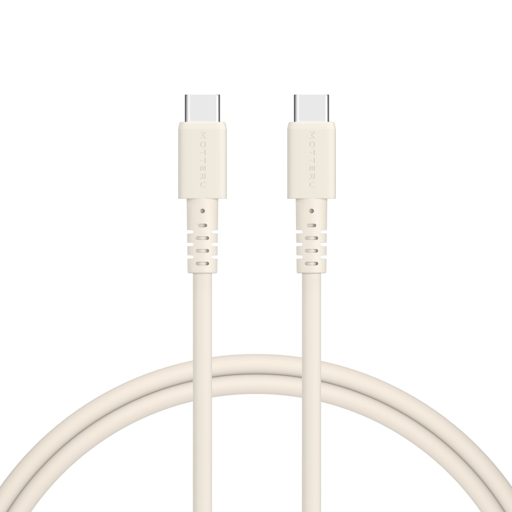 しなやかで絡まない 240W対応 USB-C to USB-C シリコンケーブル 急速充電 データ転送 iPhone Air 17 17Pro 16 15 1m/2m カラバリ全8色 2年保証(MOT-SCB240CCG)