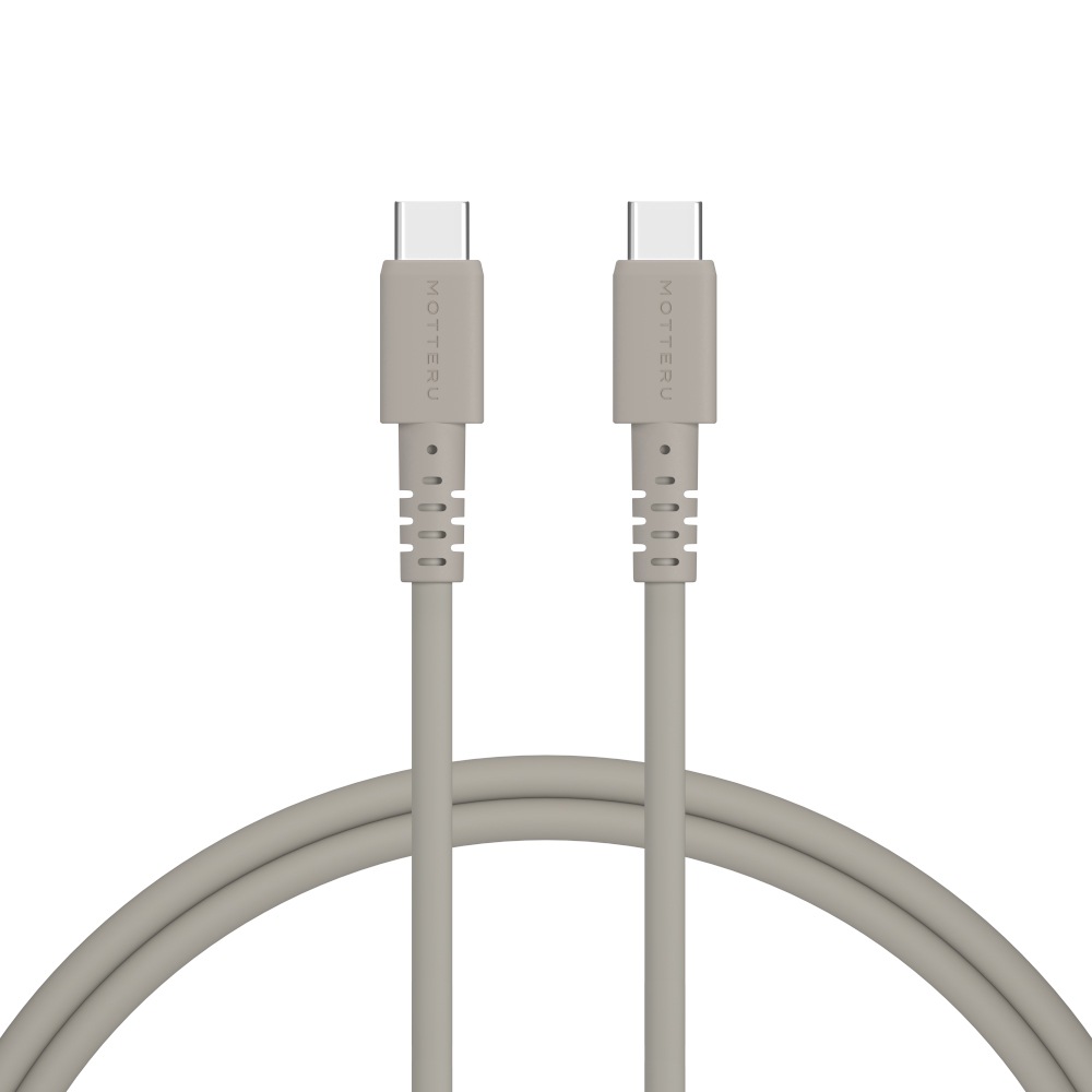 しなやかで絡まない 240W対応 USB-C to USB-C シリコンケーブル 急速充電 データ転送 iPhone Air 17 17Pro 16 15 1m/2m カラバリ全8色 2年保証(MOT-SCB240CCG)