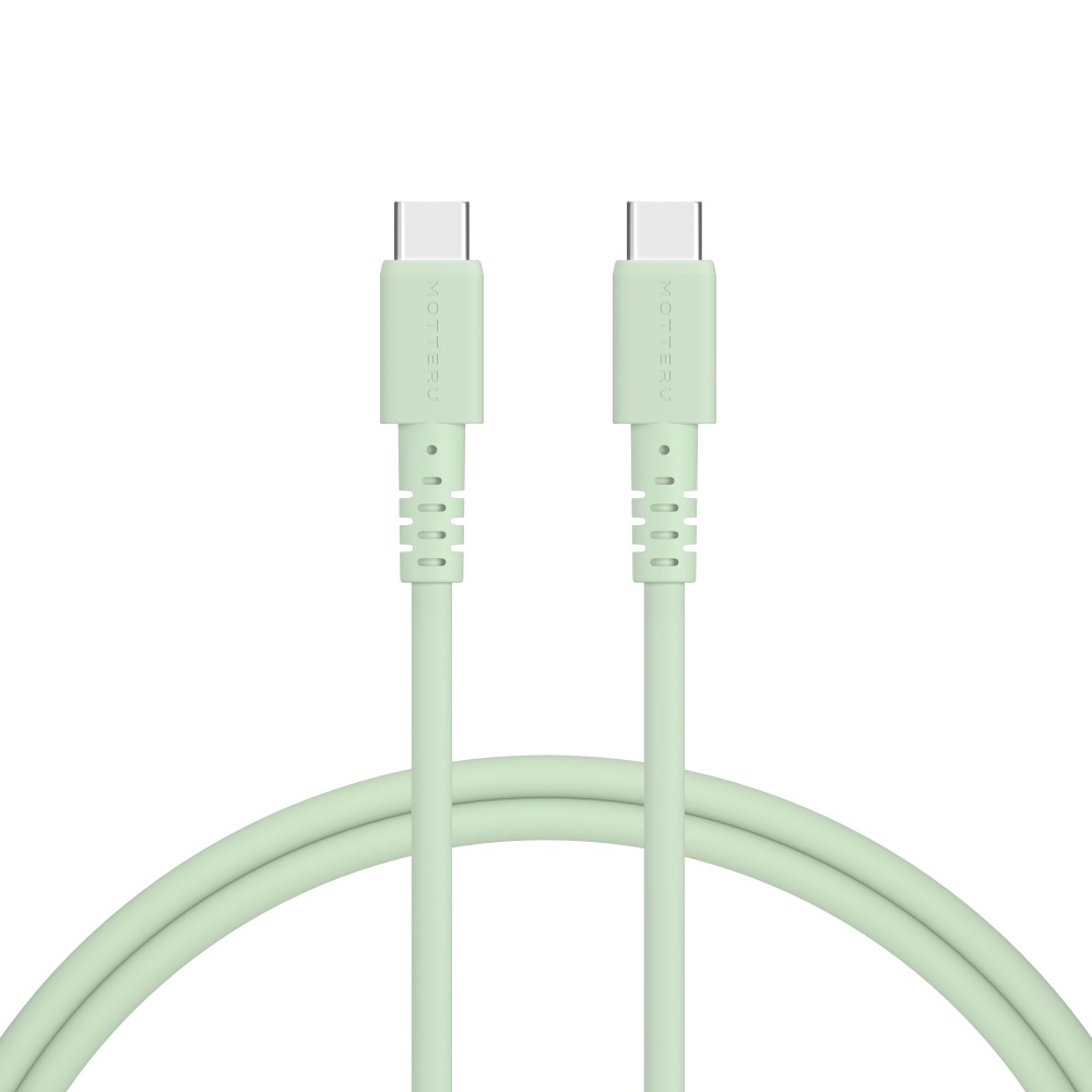 しなやかで絡まない 240W対応 USB-C to USB-C シリコンケーブル 急速充電 データ転送 iPhone Air 17 17Pro 16 15 1m/2m カラバリ全8色 2年保証(MOT-SCB240CCG)