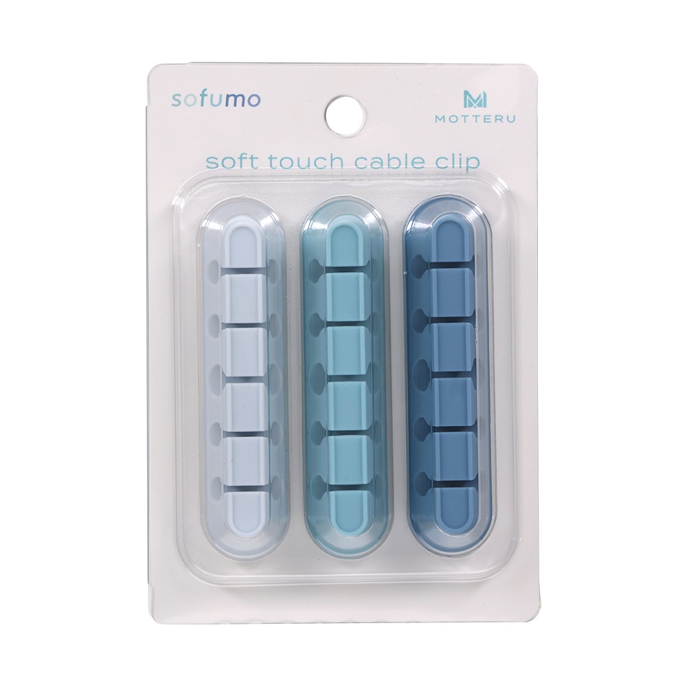 マグネットケーブルクリップ シリコン ケーブル収納(MOT-CBCLIP05)