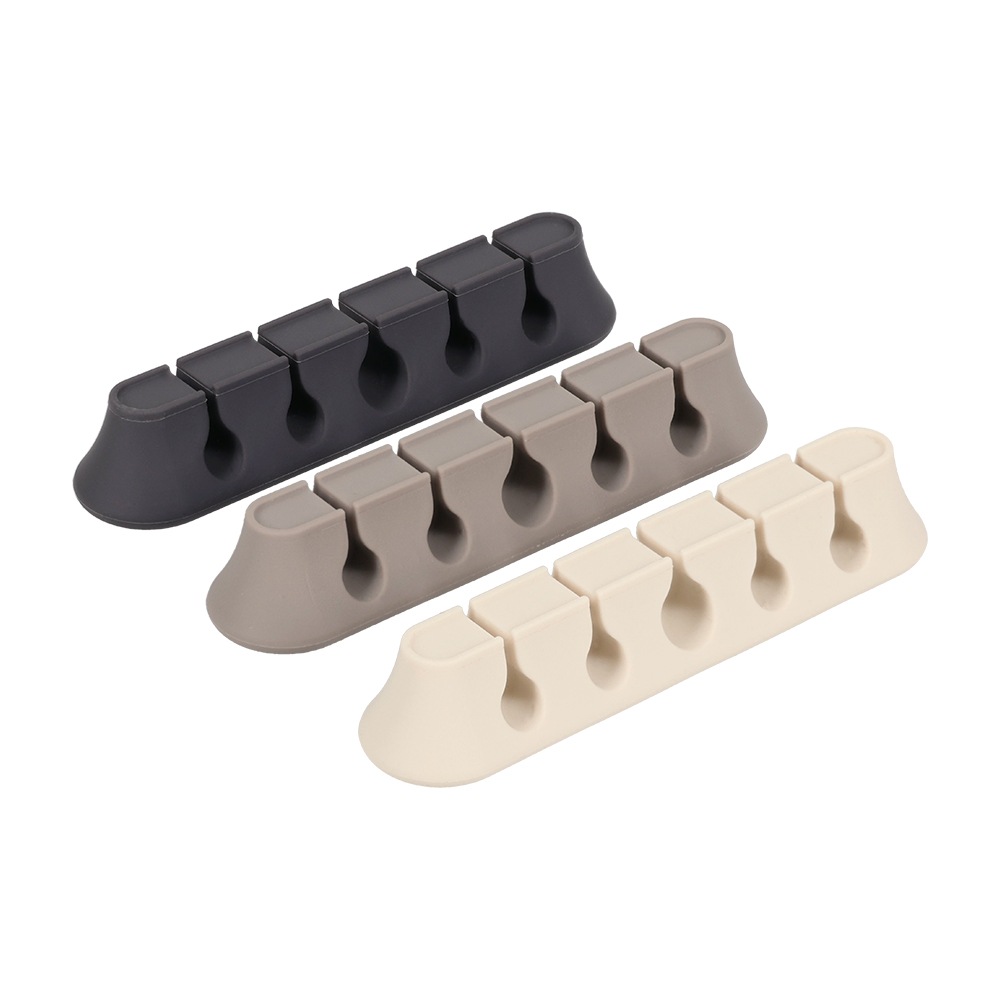 マグネットケーブルクリップ シリコン ケーブル収納(MOT-CBCLIP05)