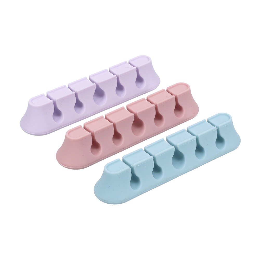 マグネットケーブルクリップ シリコン ケーブル収納(MOT-CBCLIP05)