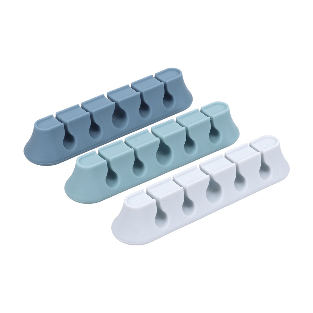 マグネットケーブルクリップ シリコン ケーブル収納(MOT-CBCLIP05)