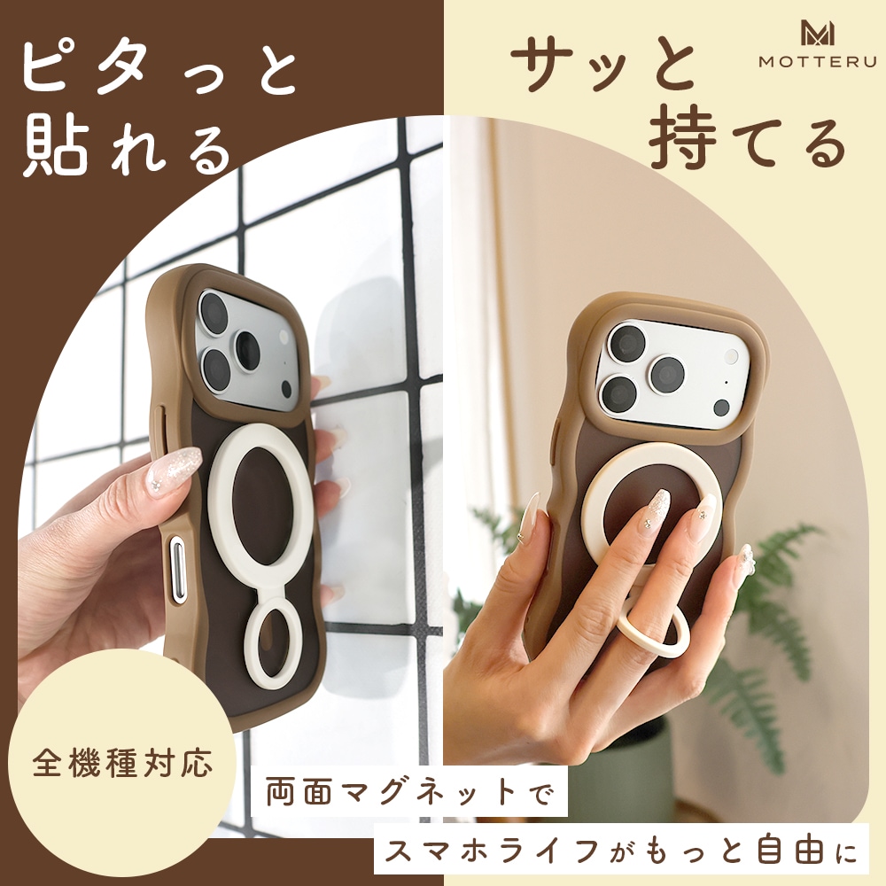 �ޥ��ͥåȥ�� ���Ф��ɤ˸���Ǥ��� ξ�̥ޥ��ͥå� MagSafe�б� �᥿���󥰥��ƥå�����° iPhone Air 17e 17Pro 16 15 Pixel10 Pixelsnap ��1�� (MOT-SRING05)