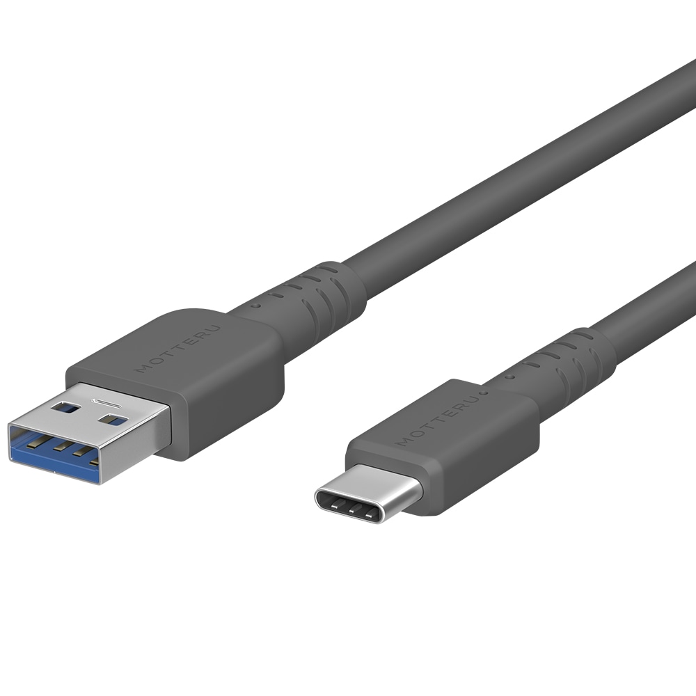 柔らかくて断線に強い USB3.2 Type-A to Type-Cケーブル 2m 温度センサー搭載 2年保証(MOT-CBACU3G200)