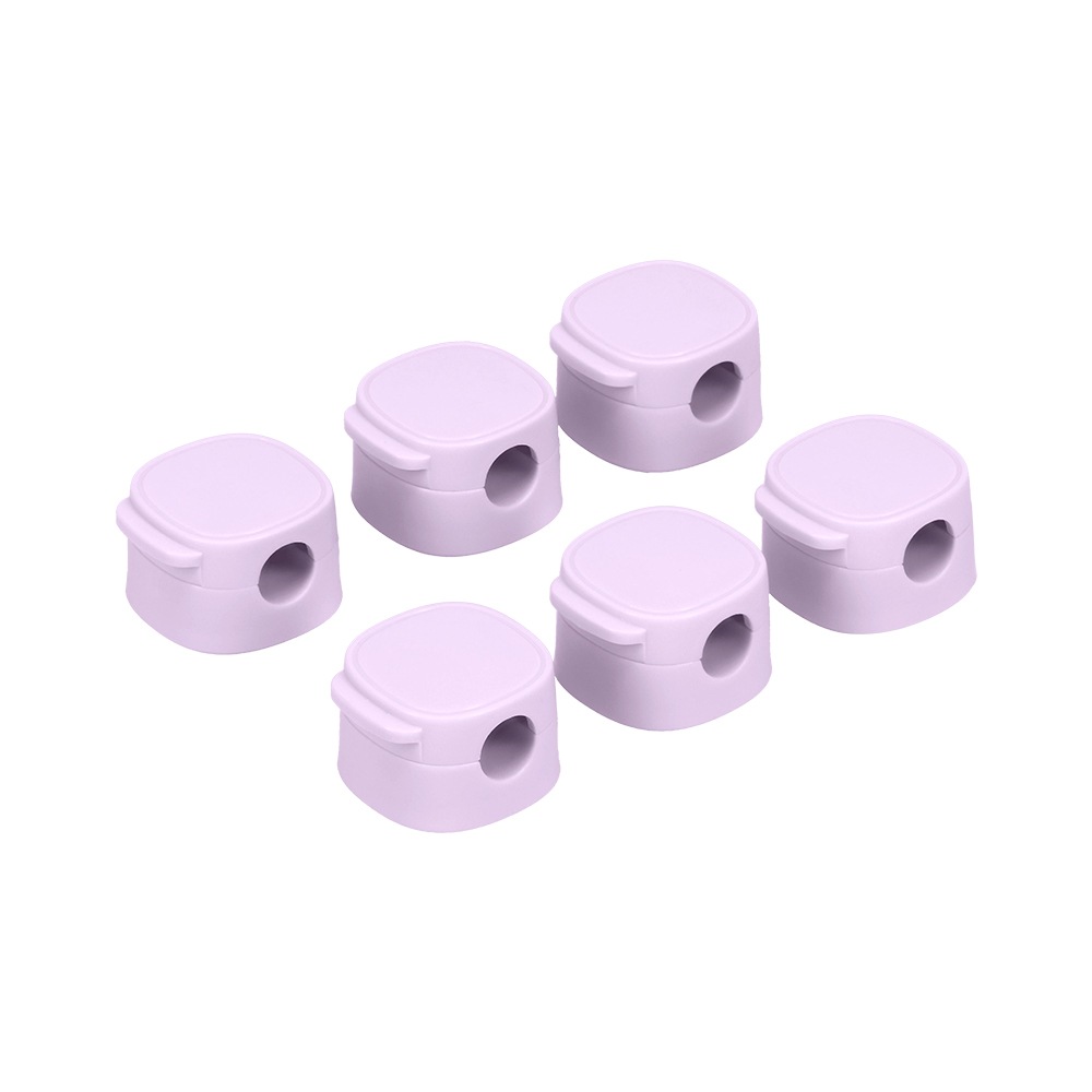 sofumo マグネット ケーブルクリップ 6個セット 整理整頓 磁石 両面シール 跡が残らない 全7色(MOT-CBCLIP06)