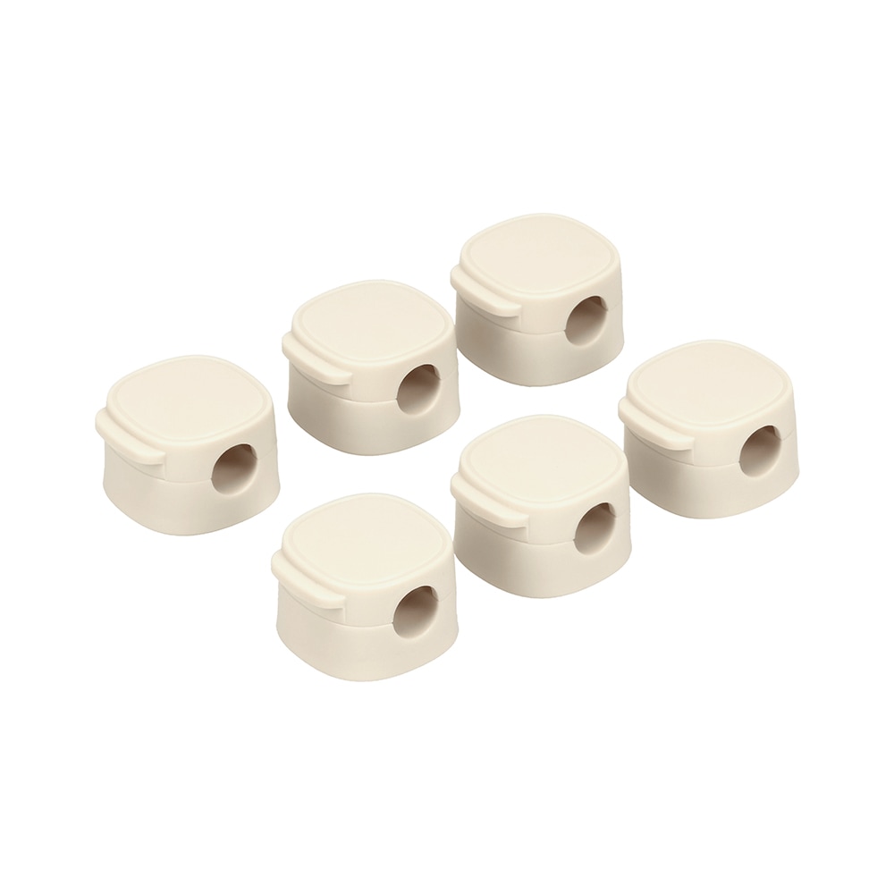 sofumo マグネット ケーブルクリップ 6個セット 整理整頓 磁石 両面シール 跡が残らない 全7色(MOT-CBCLIP06)