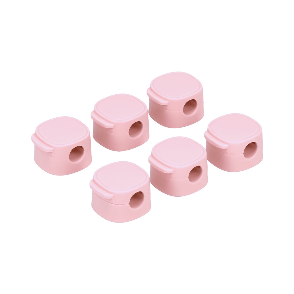 sofumo マグネット ケーブルクリップ 6個セット 整理整頓 磁石 両面シール 跡が残らない 全7色(MOT-CBCLIP06)