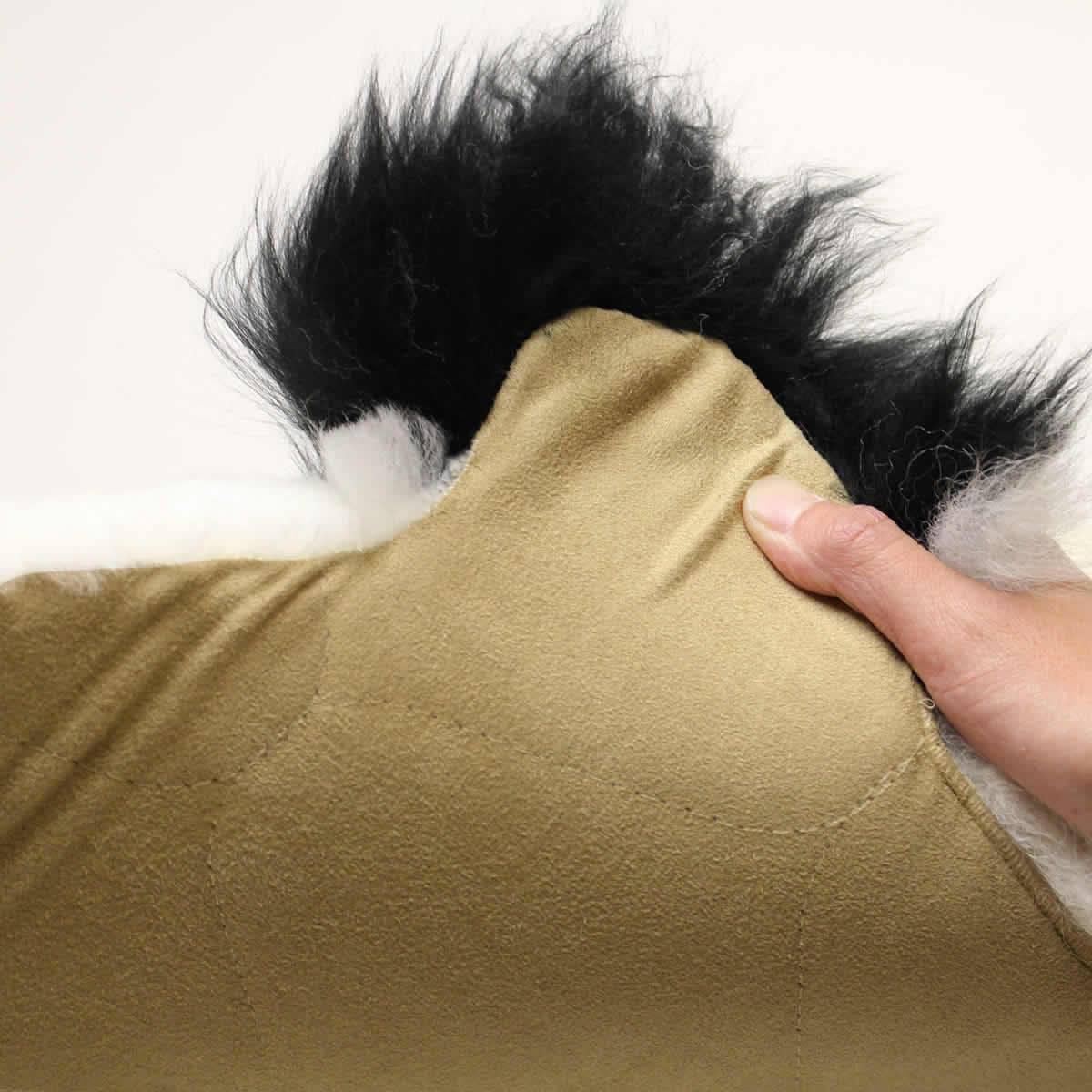 ご契約済みです！ 3枚 ムートンラグマット パンダ座布団ヴィンテージ