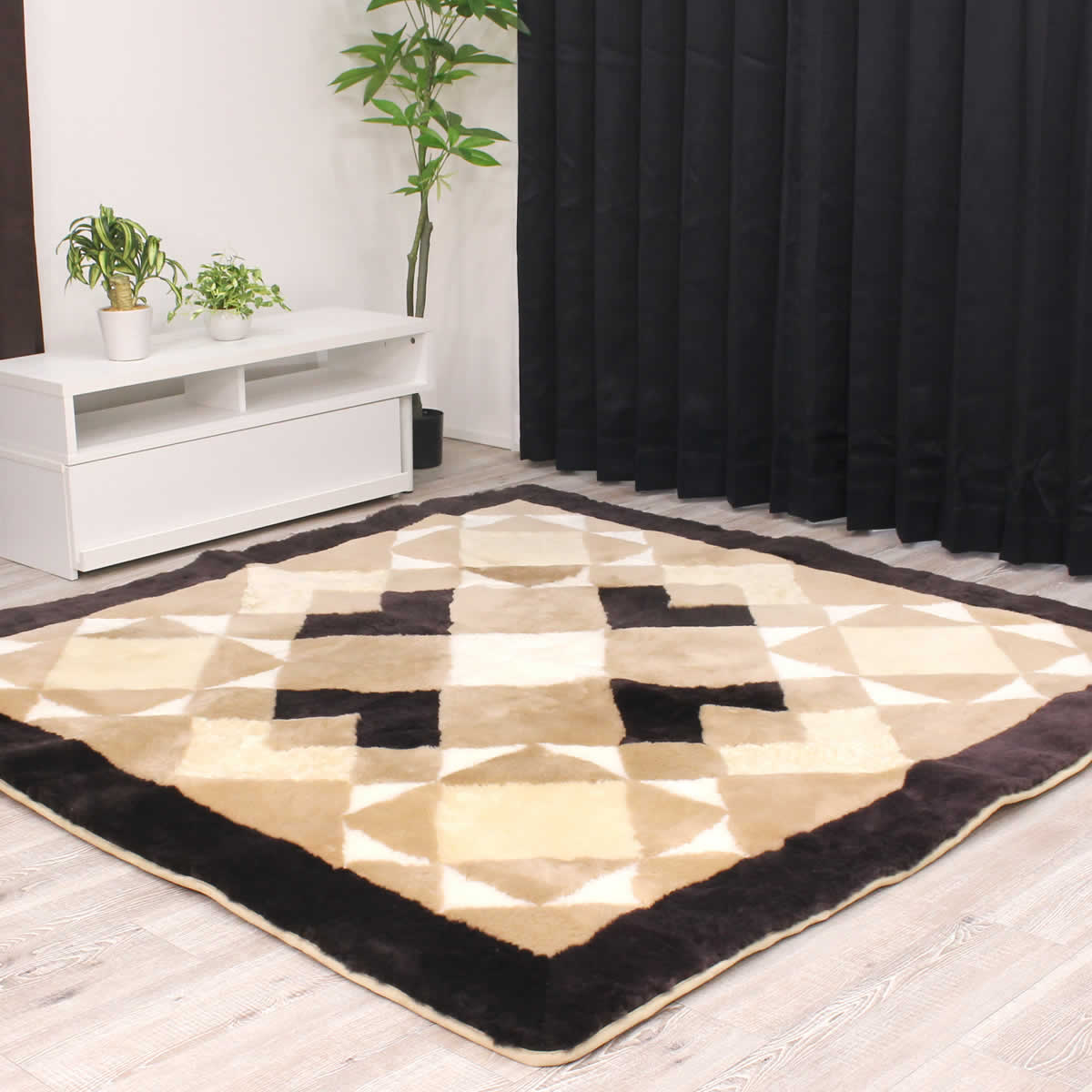 ムートンカーペット 約3帖(約 180×235 cm)