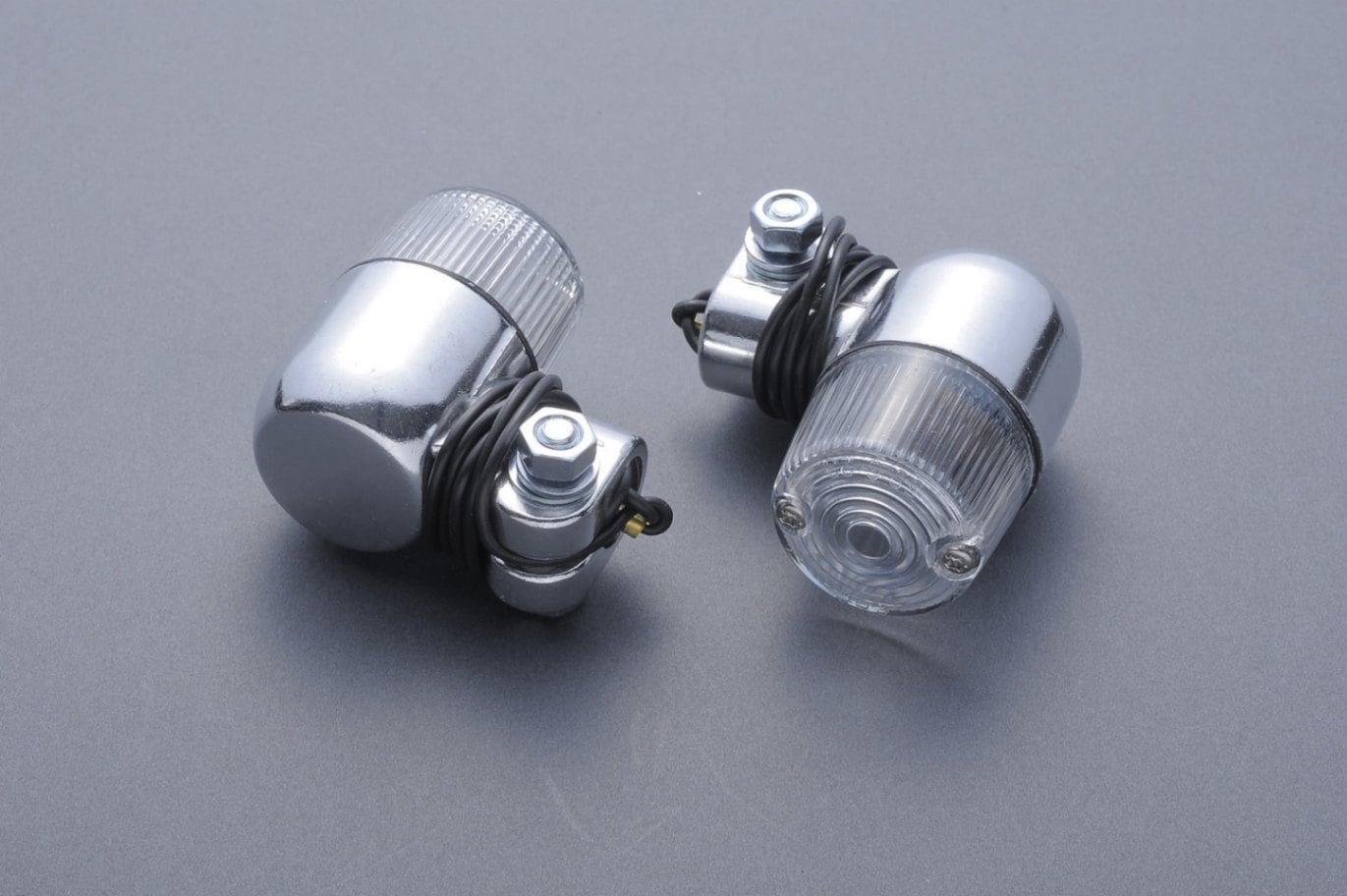 ヨーロピアンウィンカー（小）160丸型φ35　（2個入り）クリアレンズ/メッキ