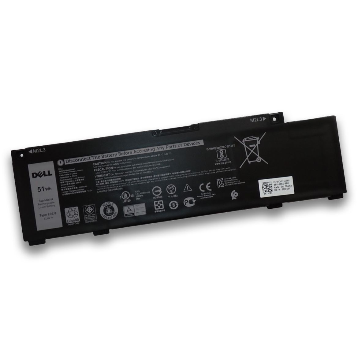 Dell デル G3 15 3500 3590 G5 15 5500 交換用 純正内蔵