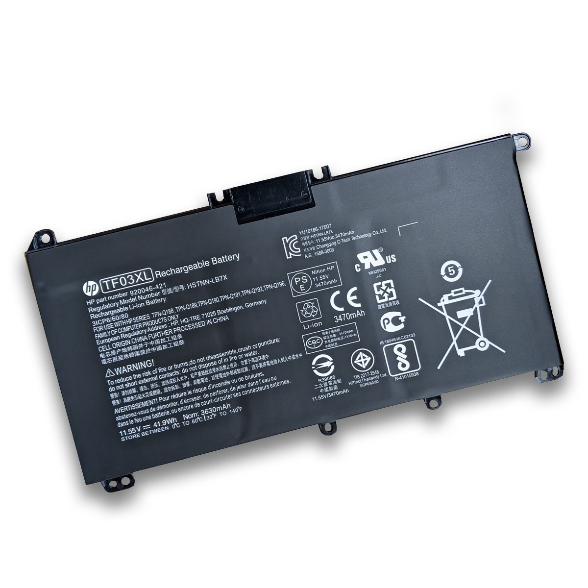 HP Pavilion 15-cc000 15-cc100 Pavilion x360 14-cd0000 ᡼ HSTNN-LB7X 920046-421 ¢Хåƥ꡼ TF03XL