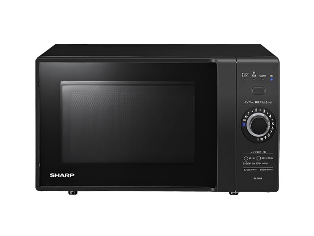 シャープ SHARP 電子レンジ 単機能 18L ターンテーブルタイプ ブラック系 RE-TM18(B)