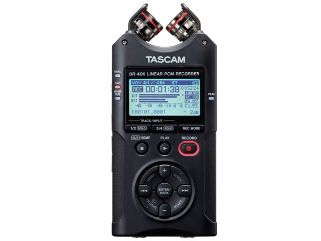 TASCAM ��˥�PCM�쥳������ 4�ȥ�å��ǥ����륪���ǥ����쥳������/USB�����ǥ������󥿡��ե����� DR-40X
