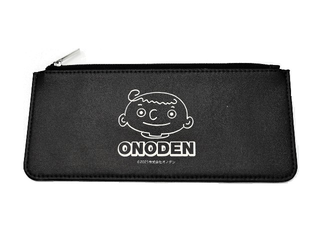 【ネコポス対応】ONODEN ペンケース マルチケース ブラック／オノデン坊や ONODENペンケース