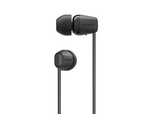 SONY ソニー ワイヤレスステレオヘッドセット Bluetooth対応 IPX4 防滴 ブラック WI-C100(BZ)