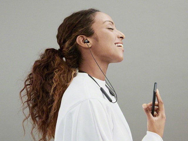 SONY ソニー ワイヤレスステレオヘッドセット Bluetooth対応 IPX4 防滴 ブラック WI-C100(BZ)