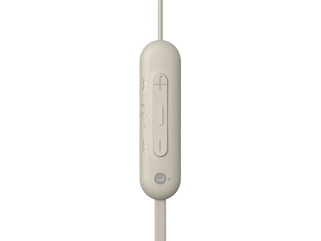 SONY ソニー ワイヤレスステレオヘッドセット Bluetooth対応 IPX4 防滴 ベージュ WI-C100(CZ)