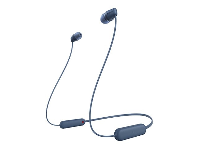 SONY ソニー ワイヤレスステレオヘッドセット Bluetooth対応 IPX4 防滴 ブルー WI-C100(LZ)