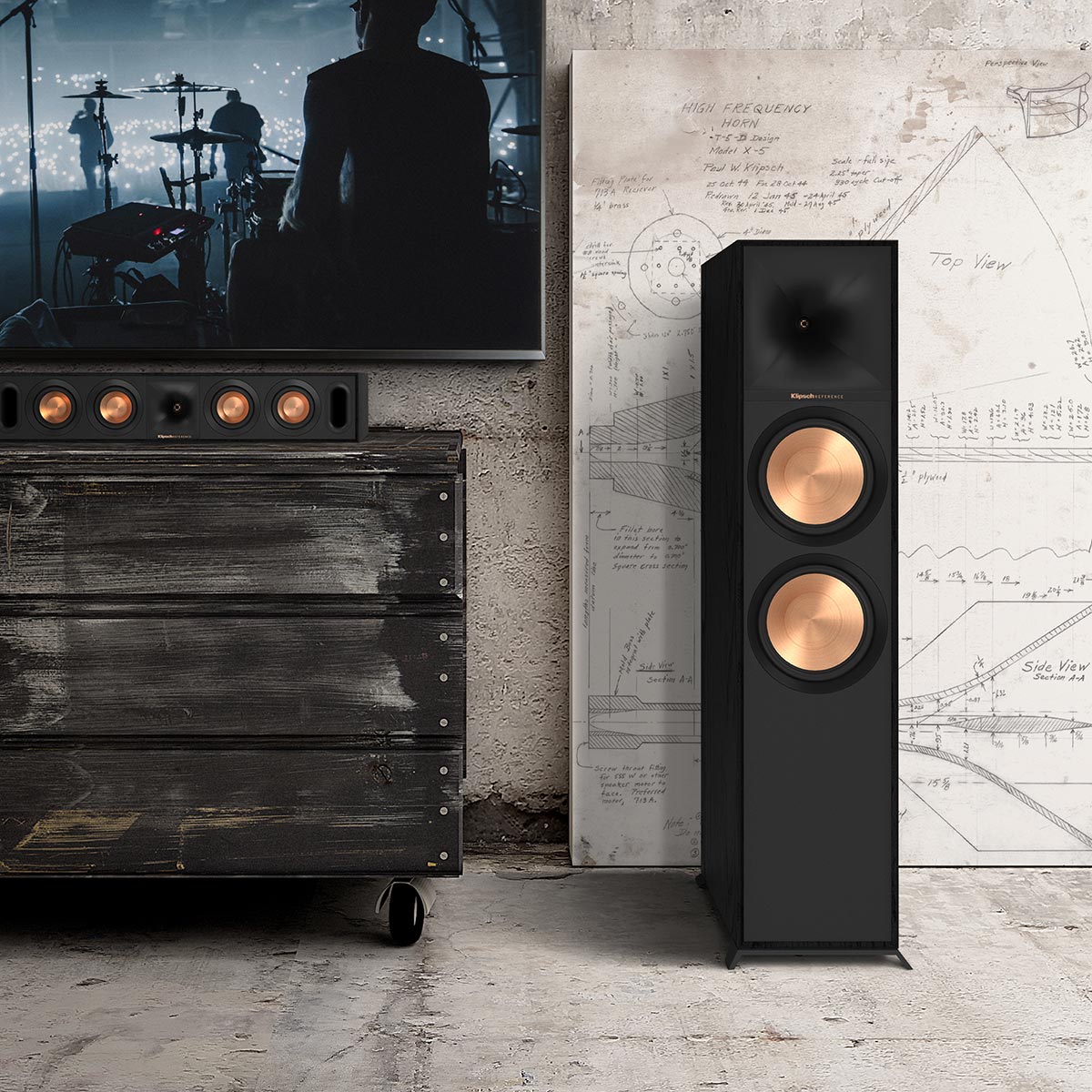 佐川配送】Klipsch(クリプシュ) フロアスタンディングスピーカー [1本