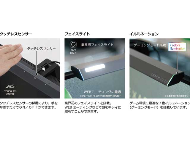 【お取り寄せ商品】スワン電器 SWAN モニターライト EXARM ZETA ブラック EXZ-1500BK